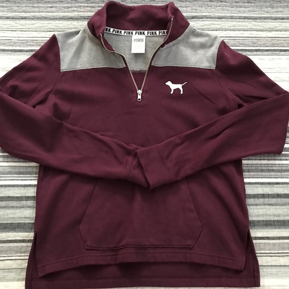 Pink! Half-Zip Sweatshirt